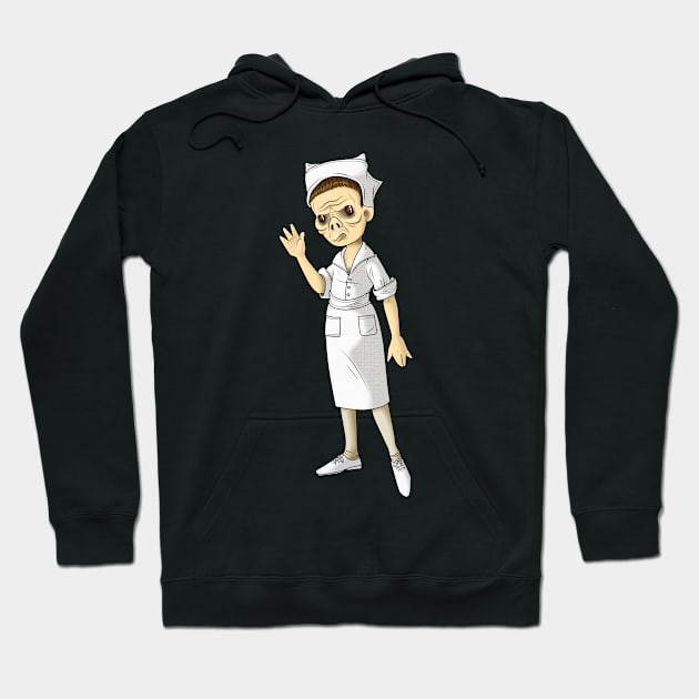 Beauty is in the eye of the beholder: nurse Hoodie by SpacebatDesigns 